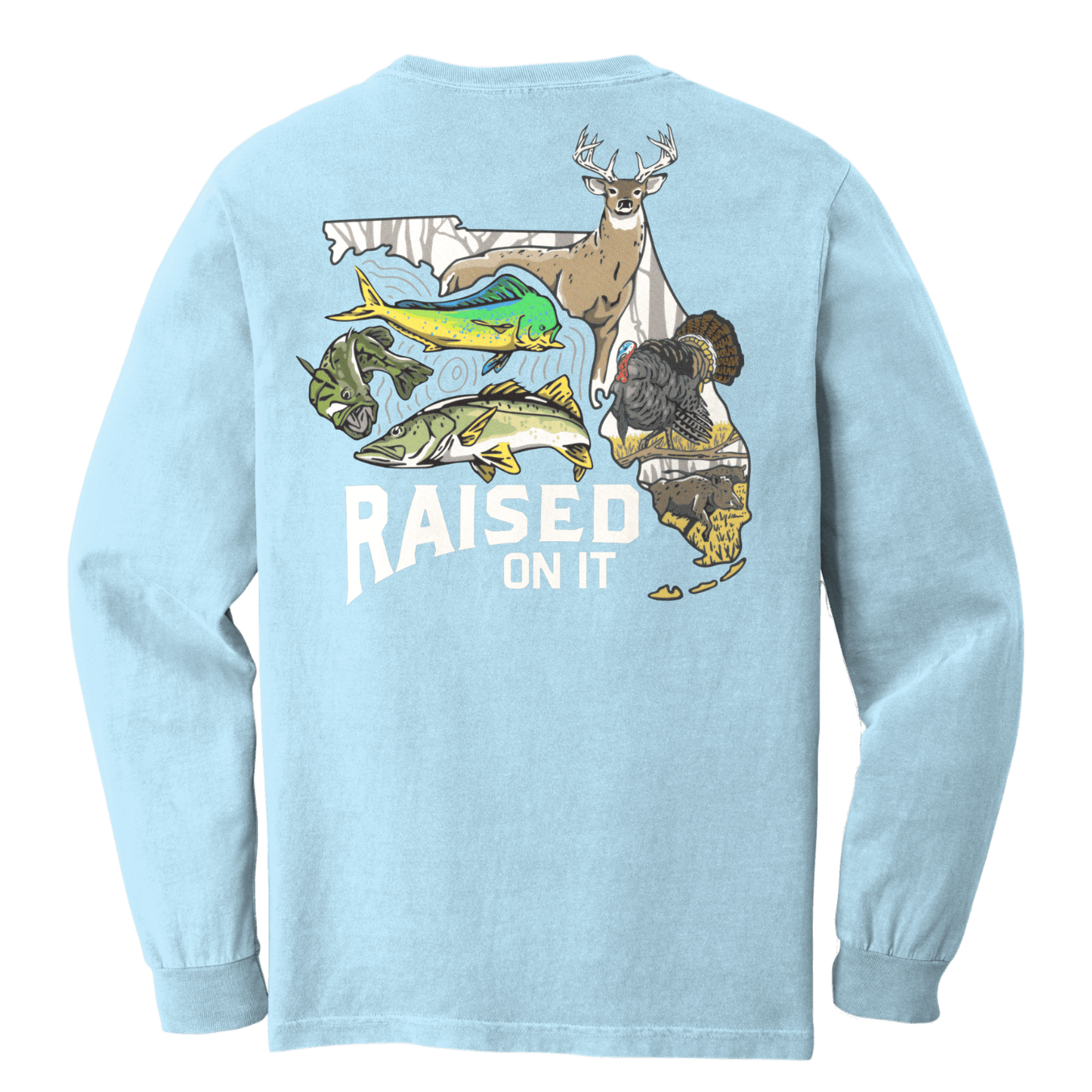 Florida Sportsman Tee | Light Blue | Unisex Long-Sleeve Comfort Tee