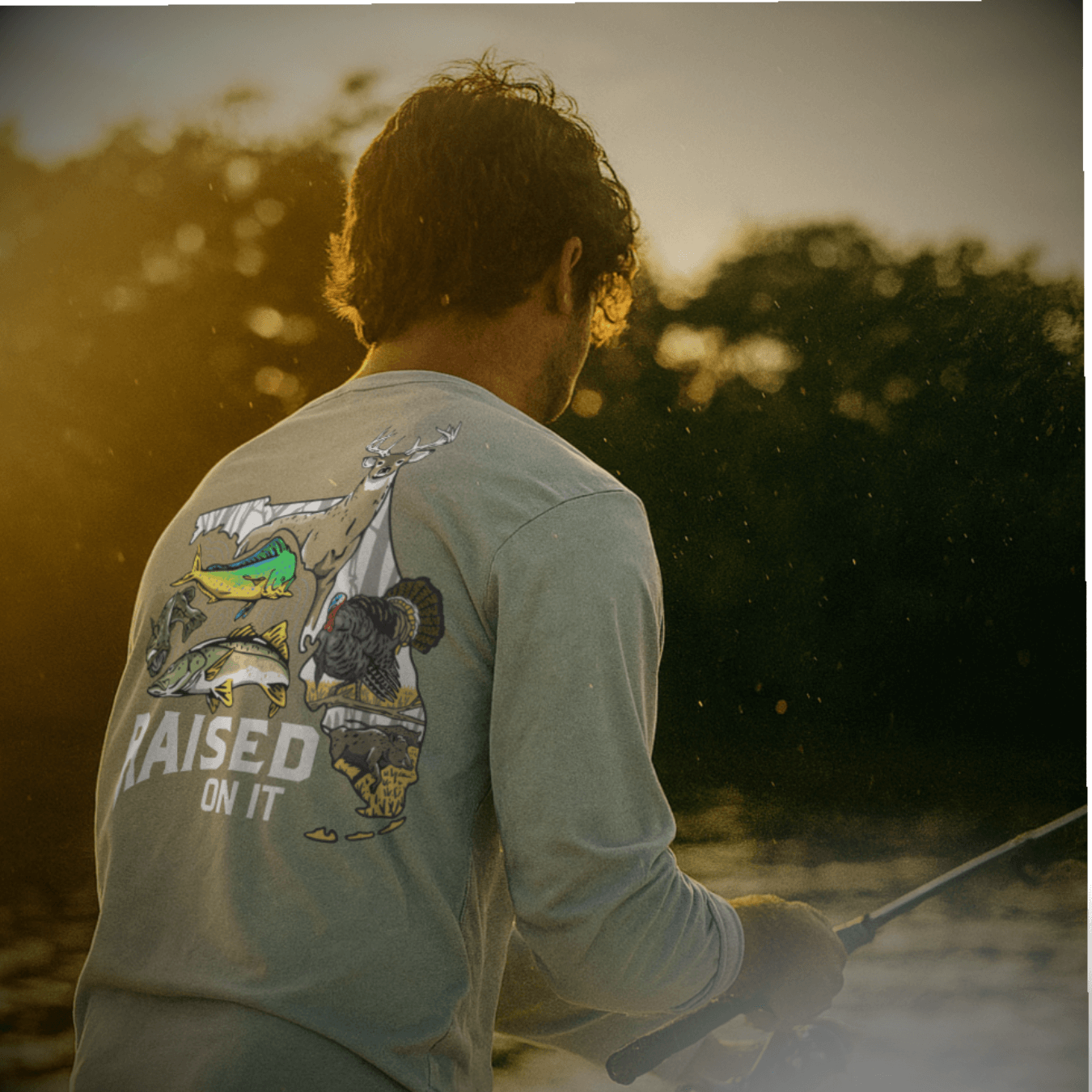 Florida Sportsman Tee | Light Blue | Unisex Long-Sleeve Comfort Tee