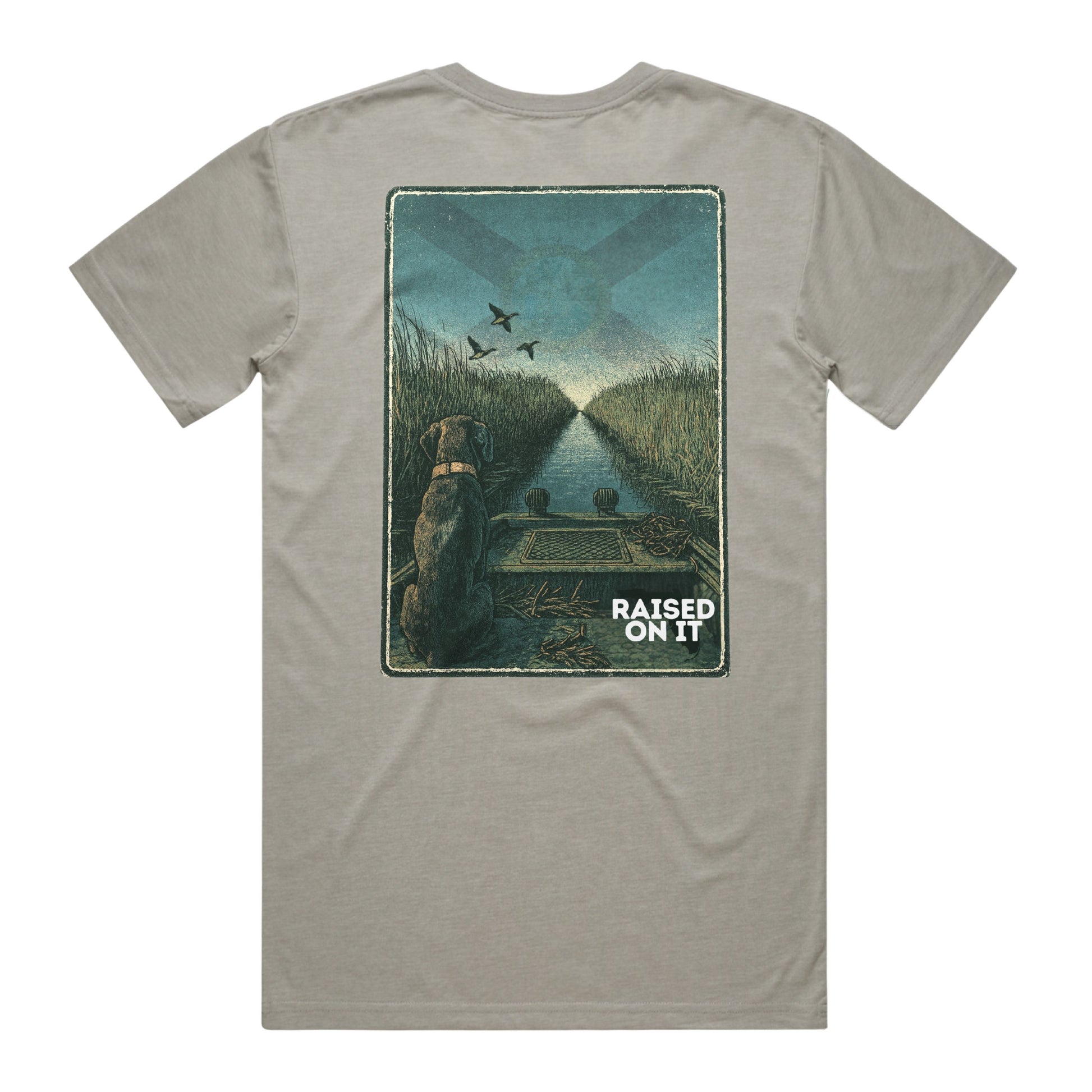 Florida Waterfowl | Mudboat Artwork | Light Grey Comfort Tee