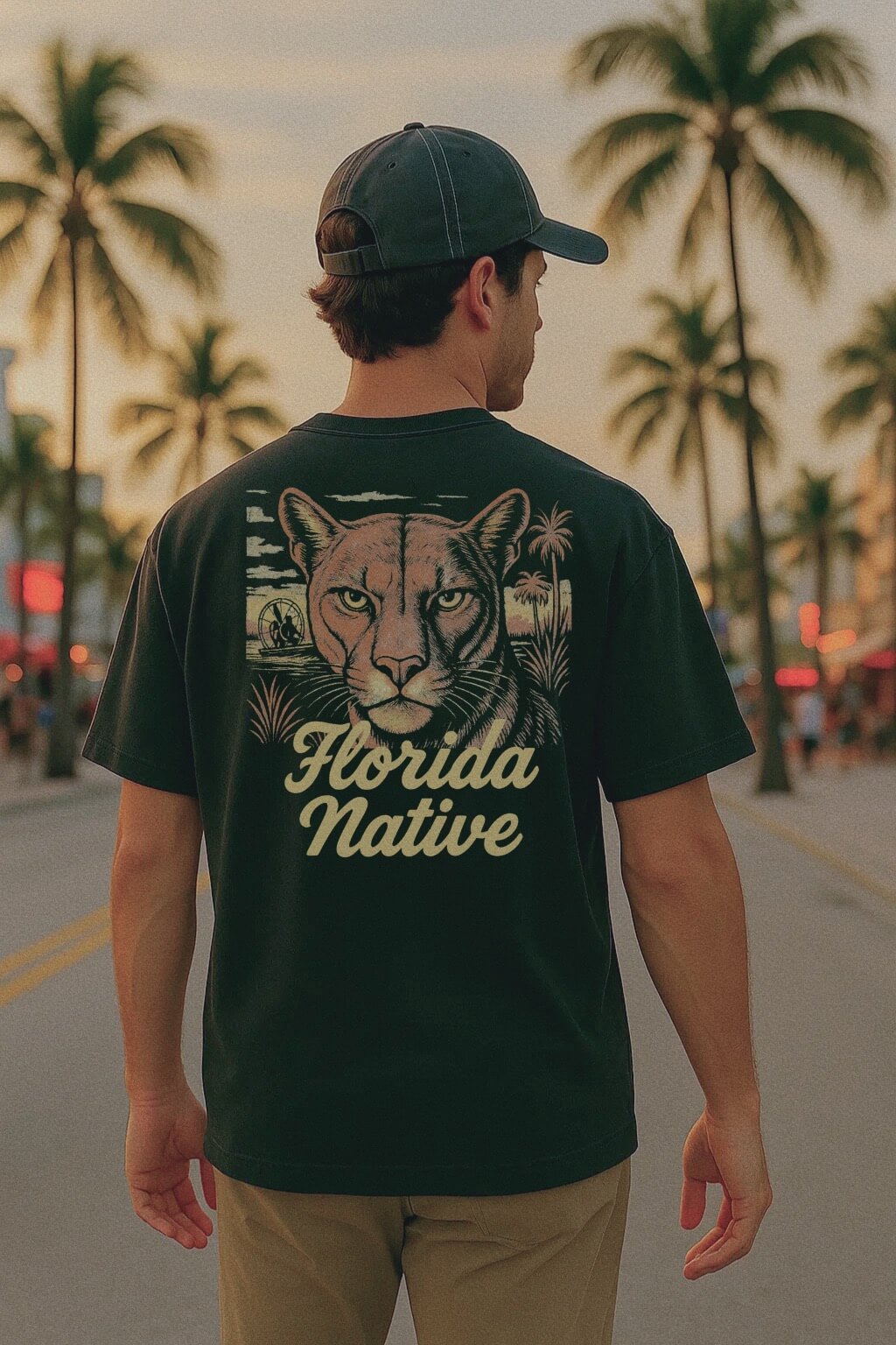Florida Native | Panther Graphic | Heavyweight Premium Tee