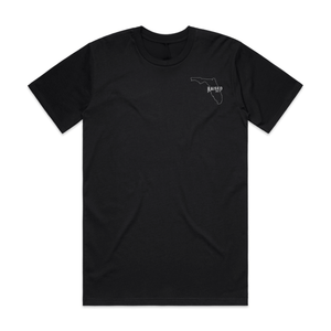 Heritage Florida Airboat Tee | Black | Unisex Short Sleeve Comfort Tee