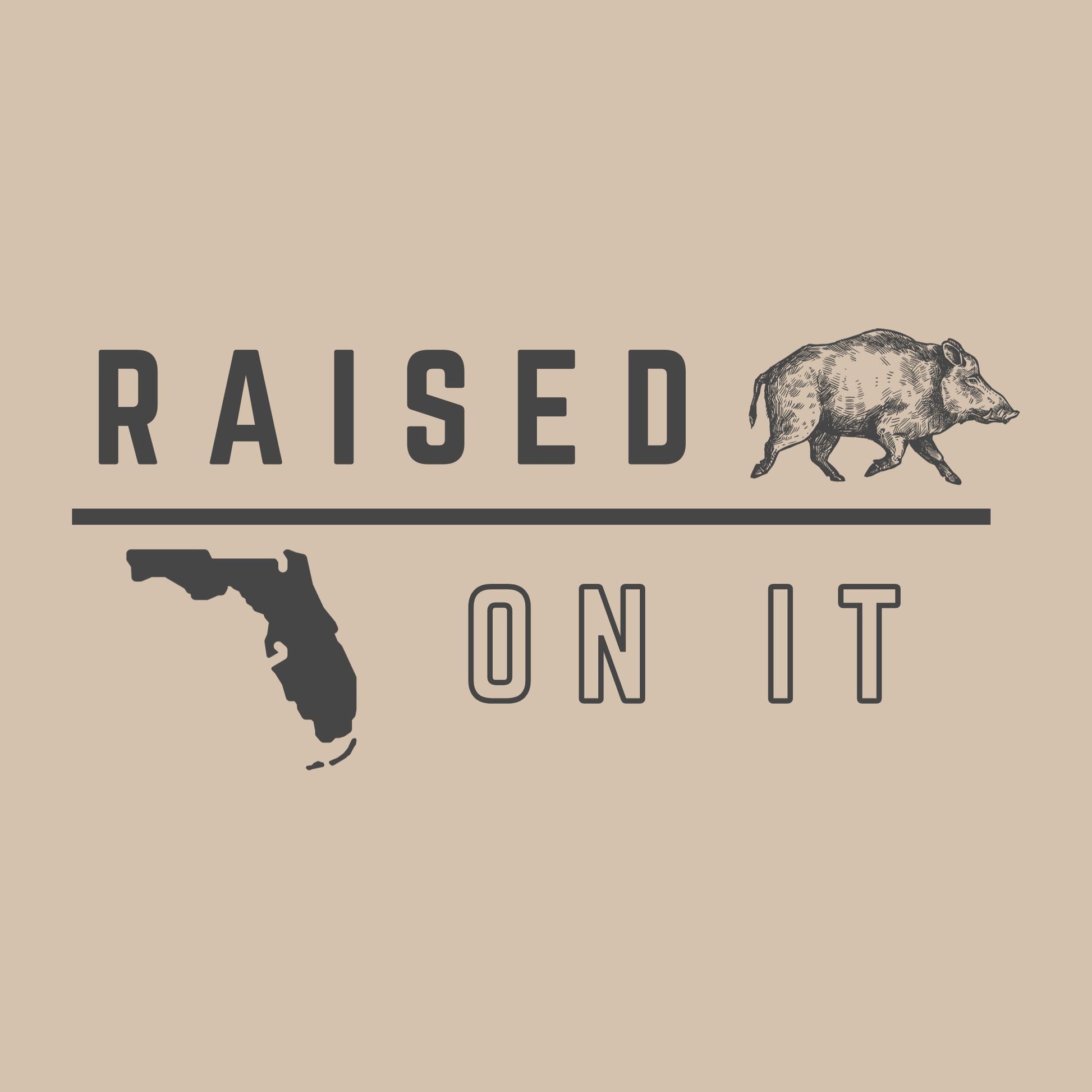 Florida Vintage Hog Hunting Tee | Tan | Unisex Short-Sleeve Comfort Tee