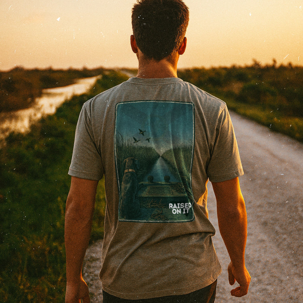 Florida Waterfowl | Mudboat Artwork | Light Grey Comfort Tee