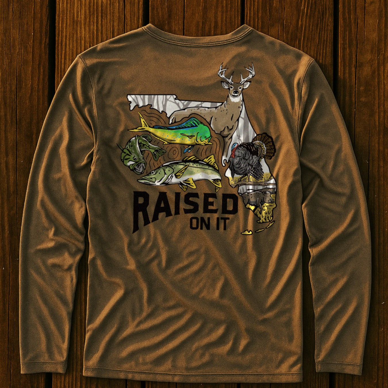 Florida Sportsman Performance Shirt | Steel Grey | Unisex Long-Sleeve Performance Shirt