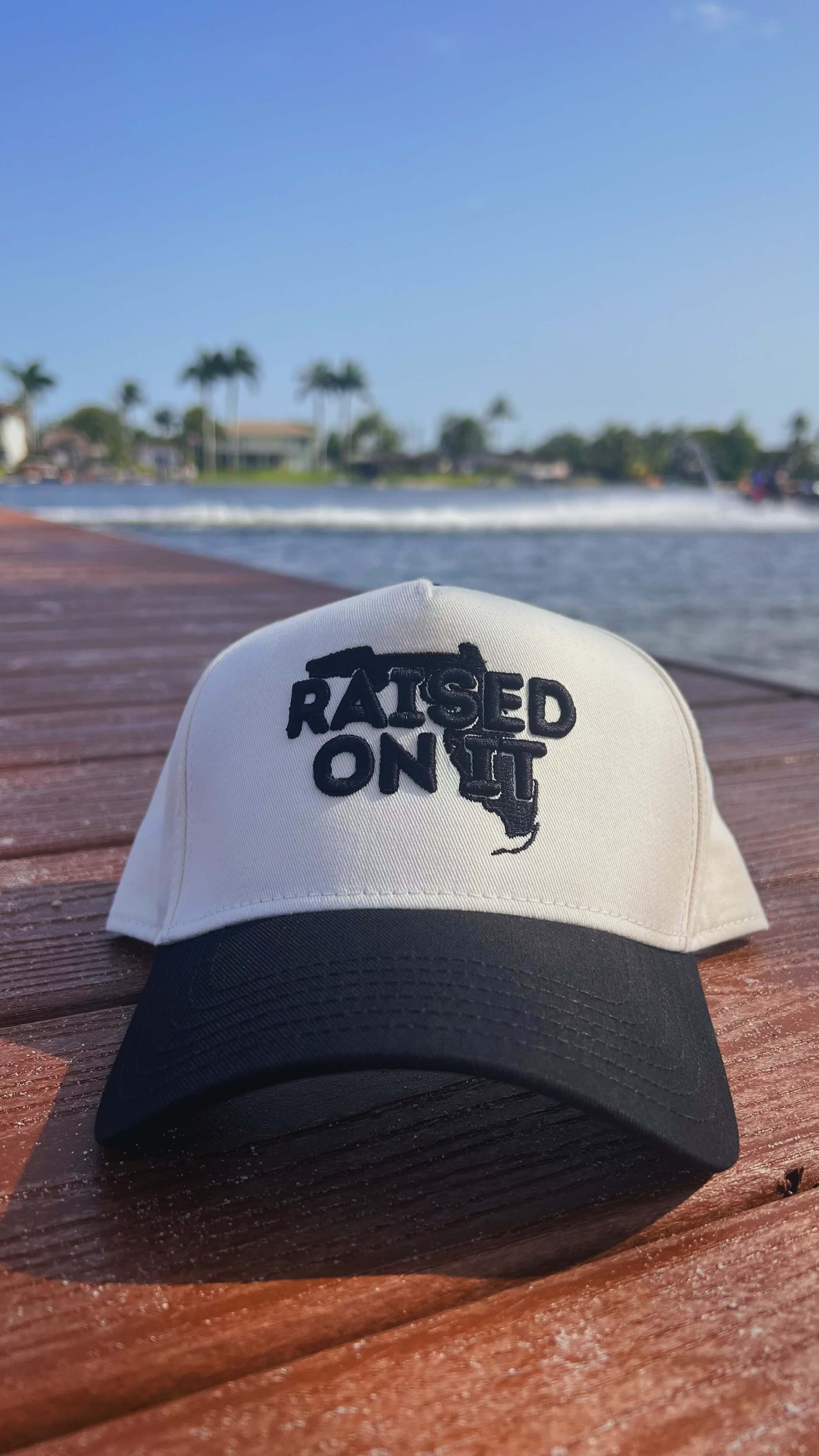 Raised On It | Florida Logo | Embroidered Trucker Hat