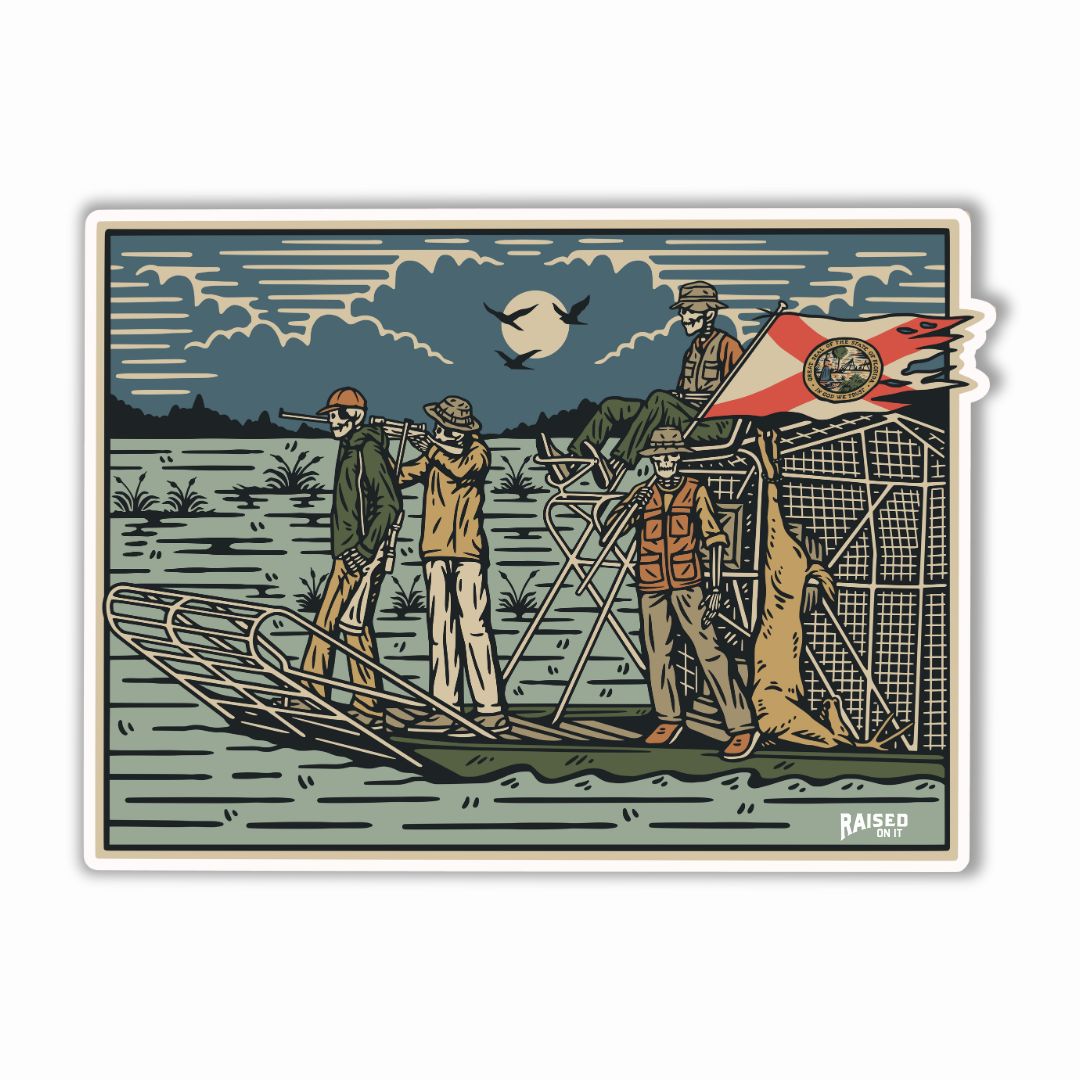 Florida Dyin’ Breed Airboat Sticker | 3"