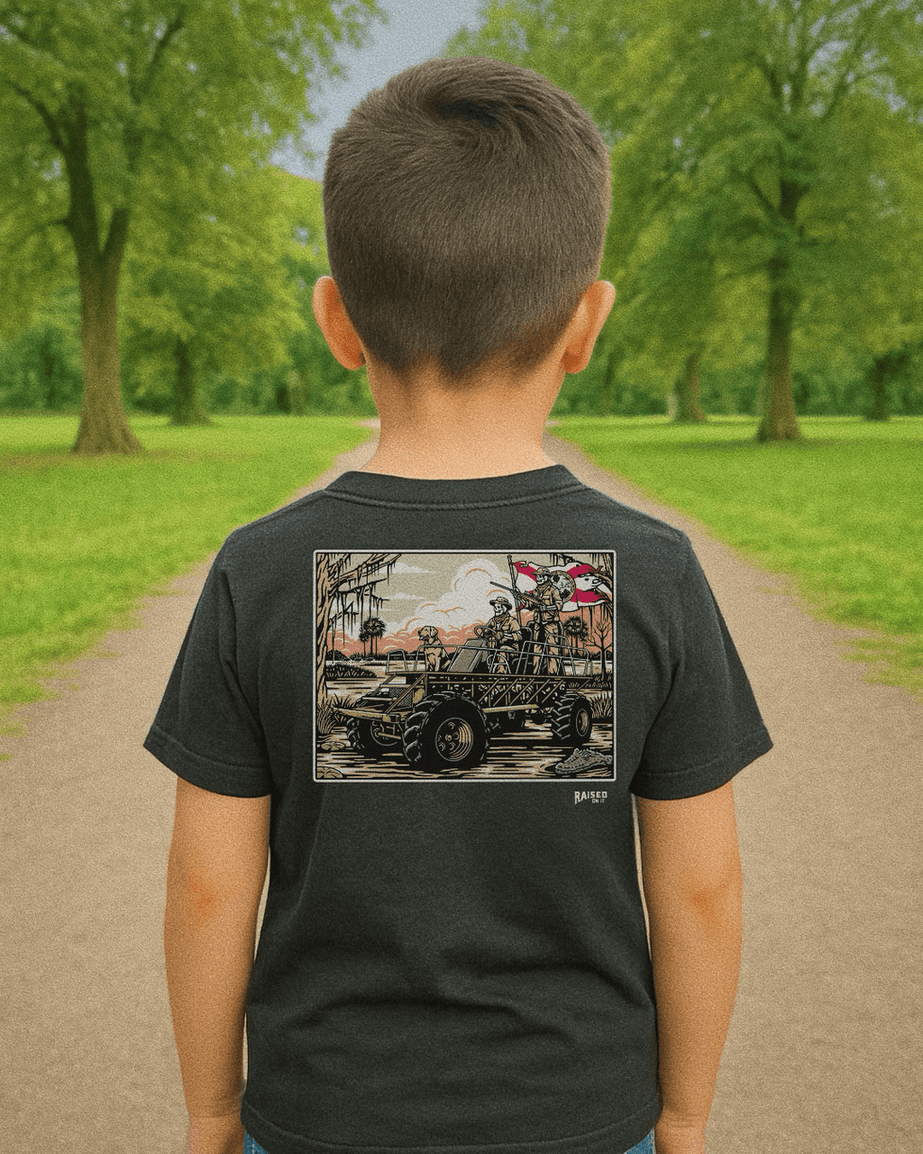Youth & Toddler Swamp Buggy | Black | Youth Comfort Short Sleeve