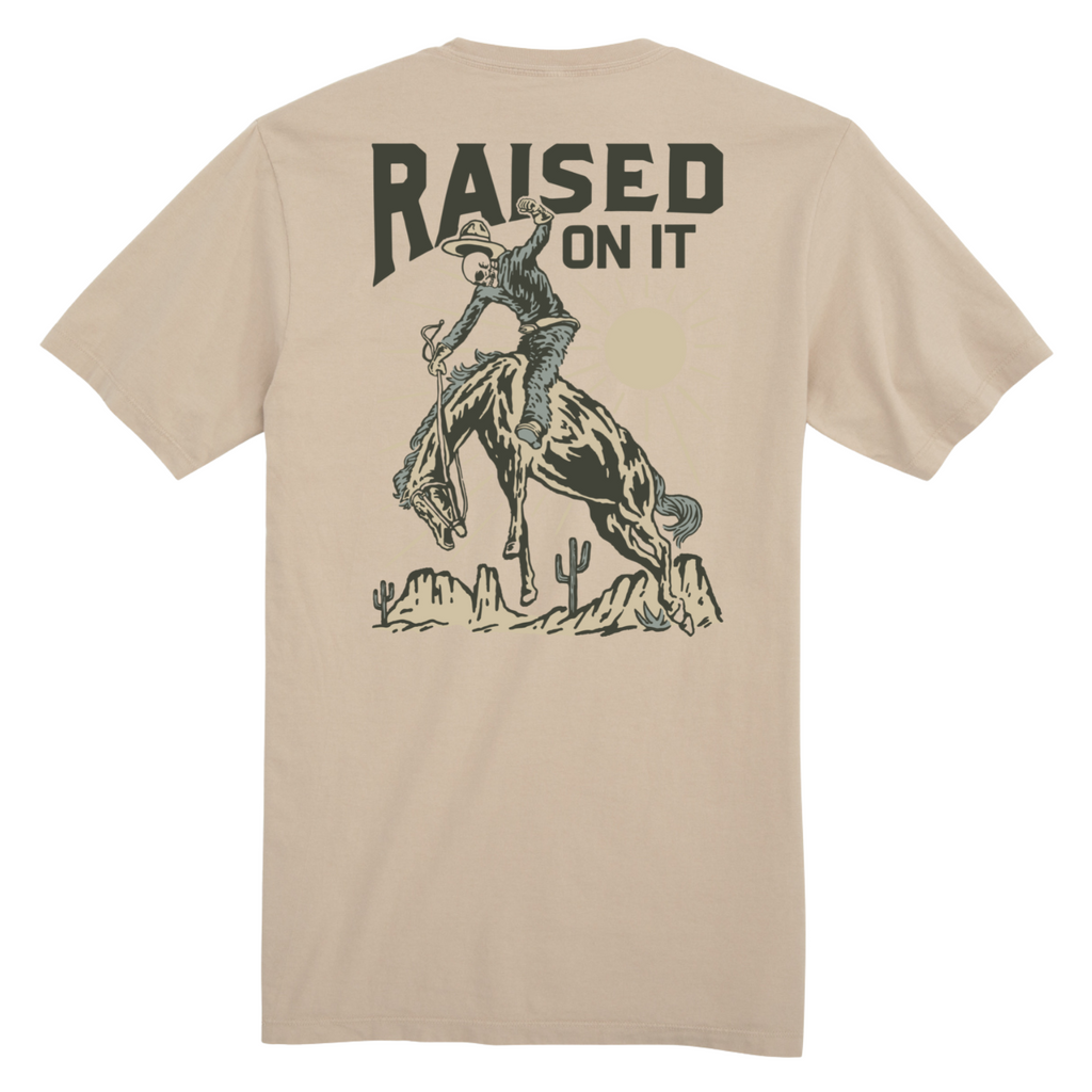 Rowdy Wrangler | Tan | Short-Sleeve Unisex Comfort Tee