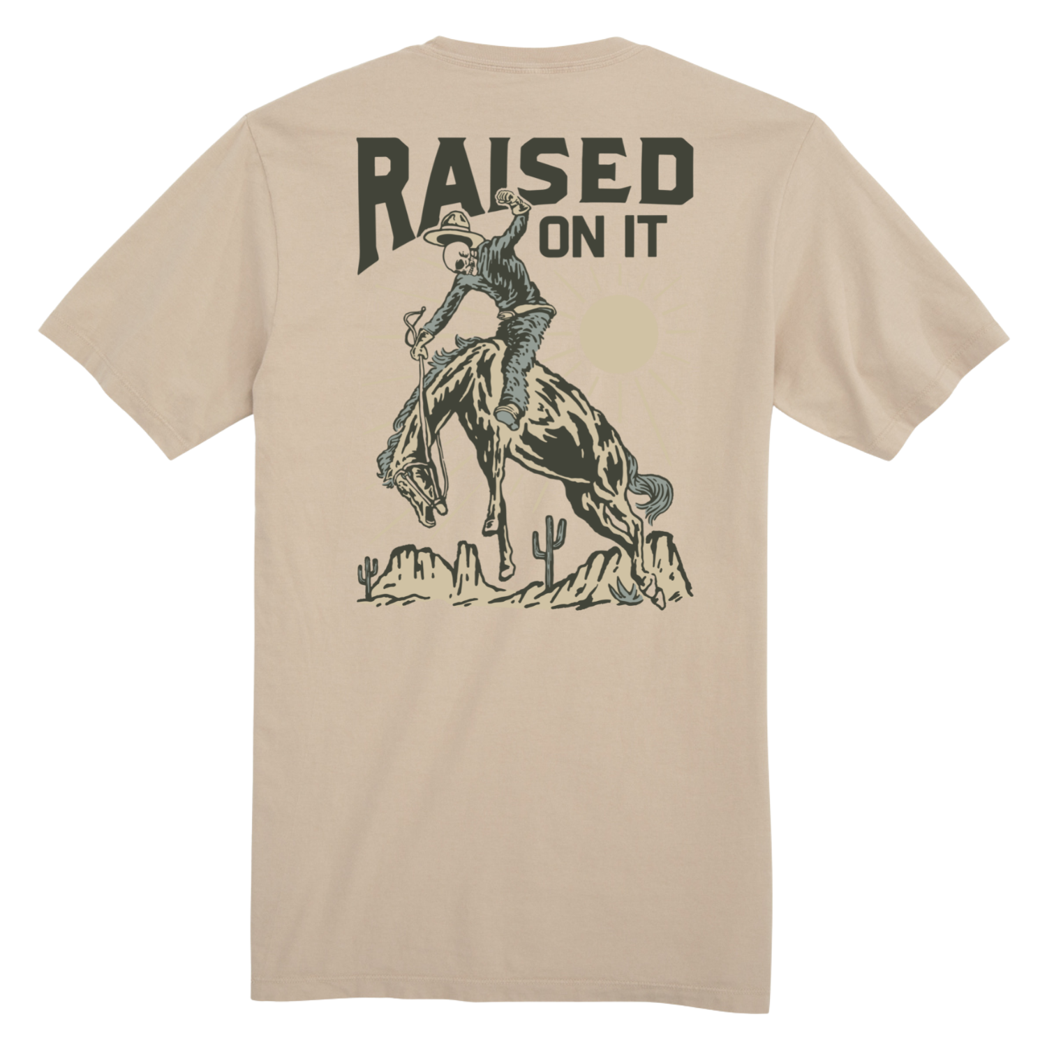 Rowdy Wrangler | Tan | Short-Sleeve Unisex Comfort Tee